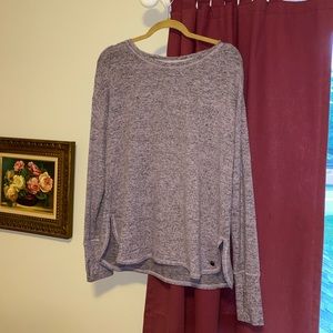 Soft Purple Heathered Sweater Top